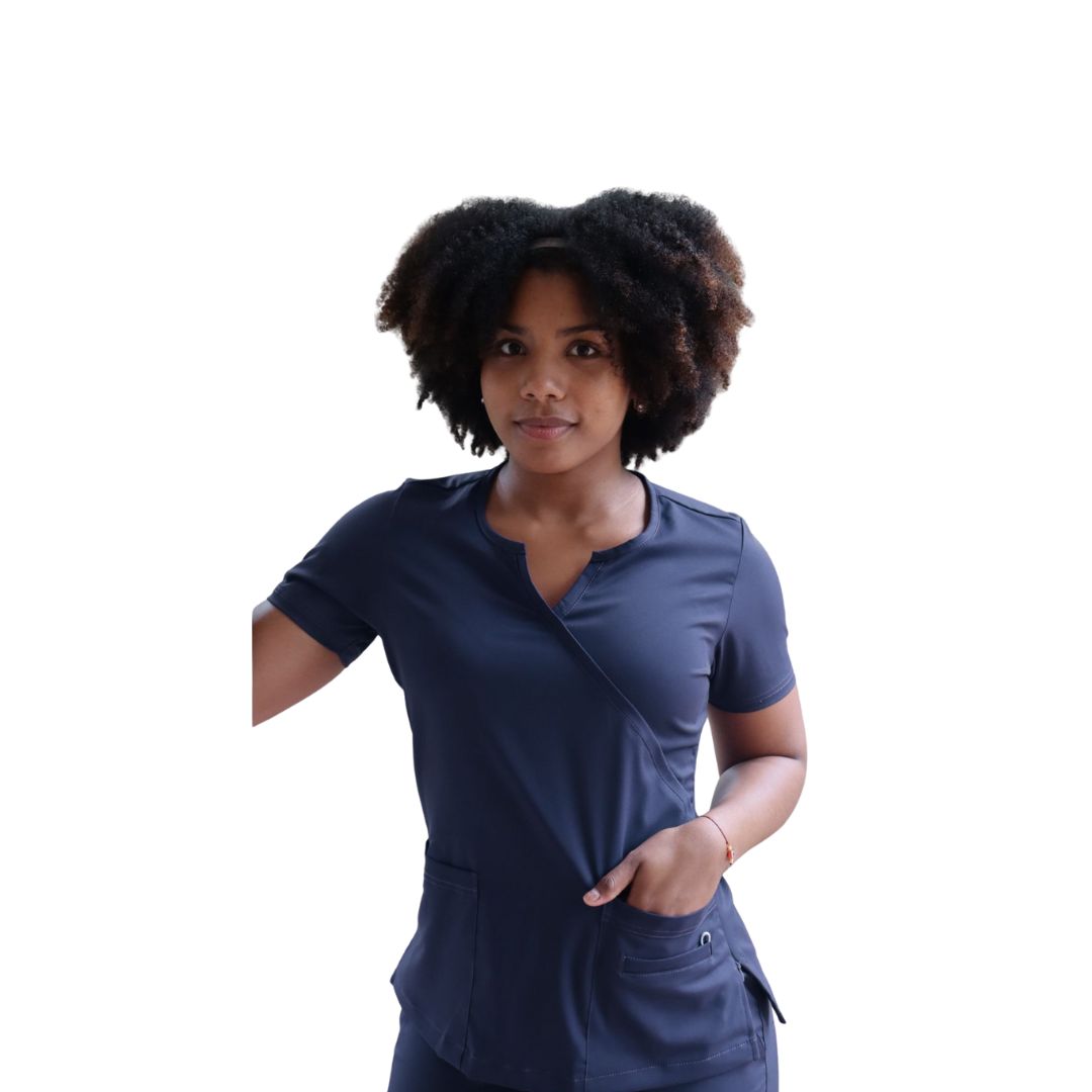 Conjunto uniforme dama antifluido stretch classic Radiant Azul noche talla S