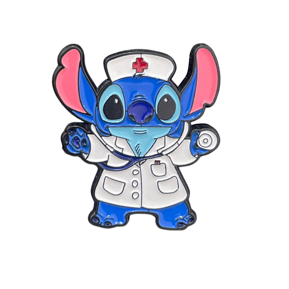 Pin Personaje Estilo Stitch Medico