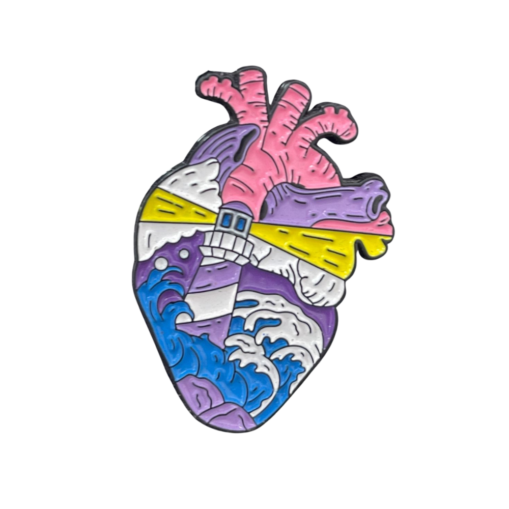 Pin Corazón Mar Interior